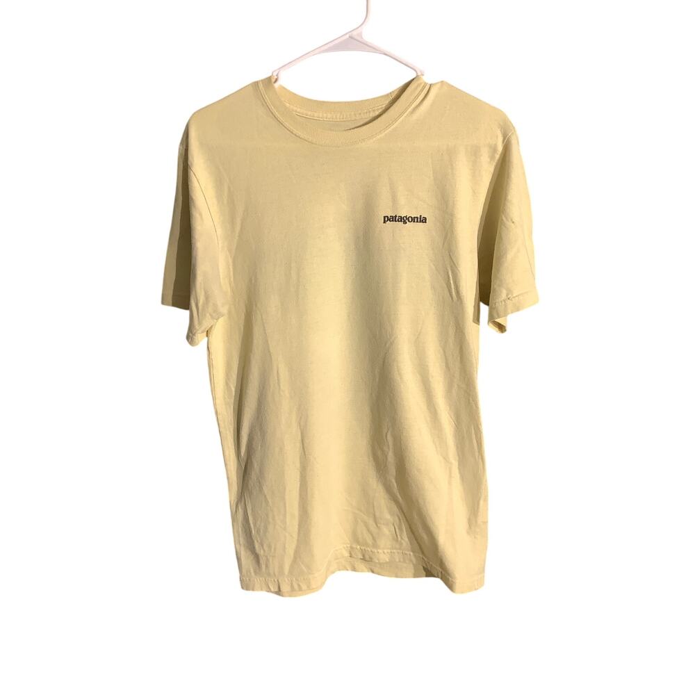 Patagonia Men's Small Yellow Regular Fit Crewneck T-Shirt